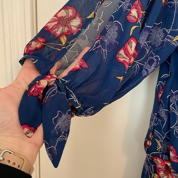 City Studio Off The Shoulder Floral Maxi Dress NWT - Picture 5 of 7